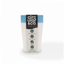 Circular&Co Circular Cup - Pahar Refolosibil Ecologic - Crem Albastru Deschis 227ml