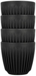 Huskee Pahare 4 Buc Charcoal 6oz Pahar