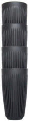 Huskee Pahare 4 Buc Charcoal 16oz Pahar