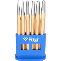 Brilliant Tools Set punctatoare, 3-8 mm, 6 piese, Brilliant Tools BT085080 (BT085080)