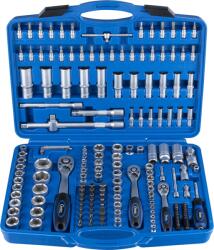 CONDOR Trusa de tubulare cu 3 clicheti, 1/4+3/8+1/2", 171 piese, Condor 1171 (CR-1171) Trusa unelte