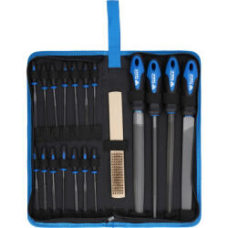 Brilliant Tools Set pile cu perie pentru pile, 19 piese, Brilliant Tools BT103030 (BT103030) Pila