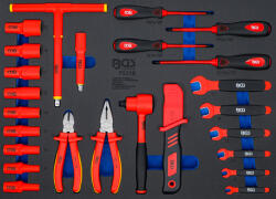 BGS technic Set chei tubulare VDE, 10 mm (3/8") 26 piese, BGS 70218 (B-70218) Trusa unelte