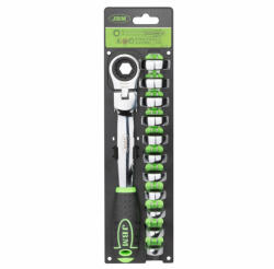 JBM Set chei inelare cu clichet cu cap interschimbabil 12 buc. , JBM 54338 (JBM-54338)