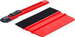 BGS DIY Set raclete de plastic, pentru folii, cu margine de pâslă, 2 piese, B-85215 (B-85215)