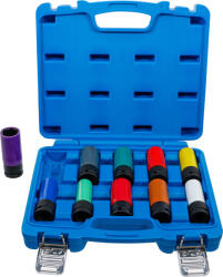 BGS technic Set capete cheie de impact cu protectie 12, 5 mm (1/2") 15 - 24 mm şi şuruburi de roti speciale 10 piese , BGS 7311 (B-7311) Cheie tubulara