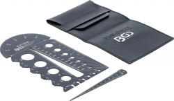 BGS Şabloane determinare filete Metric, M3 - M20 / 0, 5 - 13, 00 mm, BGS 74247 (B-74247)