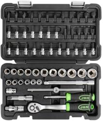 JBM Trusa de tubulare cu 59 piese hexagonale de 3/8" - zincat, JBM 54277 (JBM-54277)
