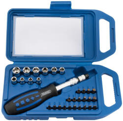 Draper Trusa cu tubulare 5-13mm, biti imbus si torx actionare 1/4", 31 piese, Draper 56784 (D-56784)
