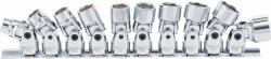 BGS technic Set chei tubulare articulate 10 - 19 mm, antrenare 10 mm (3/8"), 10 piese, BGS 205 (B-205)