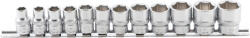 BGS technic Set chei tubulare 8 - 19 mm, profil hexagon, antrenare 3/8", 12 piese, BGS 9104 (B-9104) Set capete bit, chei tubulare