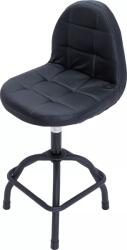 BGS technic Scaun de atelier pivotant cu spătar reglabil pe înălţime (B-70146)