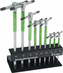 Condor Set chei Torx T-star T10-50 cu mâner in T cu 3 cai, 9 piese, Condor 2019 (CR-2019) Cheie torx
