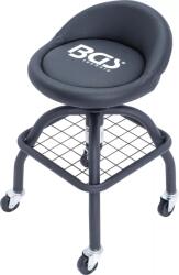 BGS technic Scaun de atelier cu 4 role reglabil pe înălţime 540 - 680 mm (B-70145)