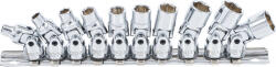 BGS technic Set chei tubulare articulate 6, 3 mm (1/4") 5 - 13 mm, 10 piese, BGS 220 (B-220) Set capete bit, chei tubulare