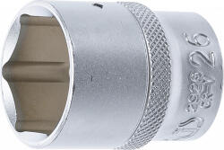 BGS technic Tubulara hexagon 26 mm cu antrenare 1/2, BGS 2926 (B-2926) Set capete bit, chei tubulare