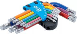 BGS technic Set chei tip L multicoloră scurte profil T (pentru Torx) T10 - T50 9 piese (B-74457) Cheie torx