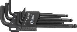 CONDOR Set chei Imbus 1, 5-10 mm tip L, terminatie cu cap sferic profil hexagon , 9 piese, Condor 1121-16 (CR-1121-16) Cheie imbus