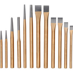 Brilliant Tools Set de dornuri si dalti, 12 piese, Brilliant Tools BT085010 (BT085010) Dalta