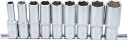 BGS technic Set chei tubulare cu profil hexagon 10 - 24mm adanci, antrenare 1/2", 9 piese, BGS 2223 (B-2223)