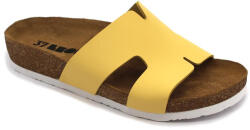  0Ft kiszállítás! Leon Comfortstep 4054 sárga női bőr papucs 36-41 -Birkenstockhoz hasonlatos talppal