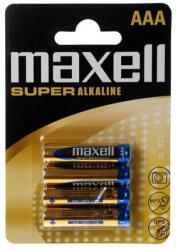 Maxell Elem AAA mikro LR03 1, 5V Super tartós alkaline 4 db/csomag, Maxell (790336.04.EU) - web24