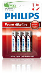 Philips ELEM POWER ALKALI AAA 4-BLISZTER LR03P4B/10 (LR03P4B/10) - scom