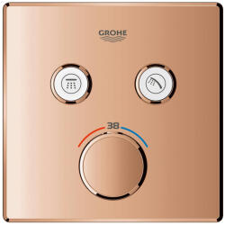 GROHE Unitate comanda Grohe SmartControl, termostat, 2 iesiri, necesita valva, lucios, cupru, 29124DA0 (29124DA0)