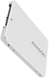 AXAGON RSS-M2SD 2.5" SATA M. 2 SSD Adapter, M. 2 NGFF 2230/2242/2260/2280 kompatibilis, Alumínium, Ezüst (RSS-M2SD)
