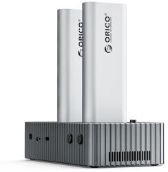 ORICO M. 2 SSD Dokkoló - IT28N-C-EU (2xM. 2 NVMe -> USB-A/C, Max. : 8 TB, Klón funkció, Max. : 40Gbps, szürke) (ORICO-IT28N-C-EU-GY-BP) - shop