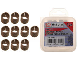 BGS technic Insertii Helicoil pentru reparatii filete, M12x1.25 , 10 piese, BGS 1959-7 (B-1959-7) Filiera