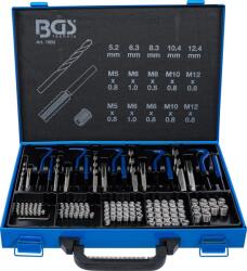 BGS technic Set reparatii filete cu insertii Helicoil M5-M12 , 130 piese, BGS 1950 (B-1950) Filiera