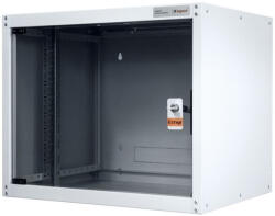 Legrand Rackszekrény - 19" fali kivitel (16U, 805x600x600, szürke, egyrekeszes, üvegajtós, készre szerelt, max. 65 kg) (EVO16U6060) - securezone