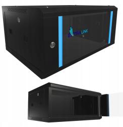 Extralink Rack szekrény 19" 4U 600x450 Extralink Fekete (EX.2886)