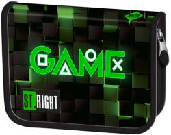 St. Majewski Penar neechipat St. Majewski St. Right Green Game, 1 fermoar, 2 extensii, negru cu verde (P4598) Penar
