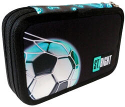 St. Majewski Penar echipat St. Majewski St. Right Neon Football, 2 fermoare, negru cu bleu, 27 piese (P4573) Penar