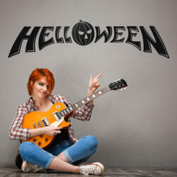 DUBLEZ Fa fali logó - Helloween, Fekete