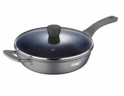 Bergner Pyrex PY-3318 Mély serpenyő fedővel, 28 cm (PY-3318)