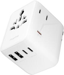 mophie Incarcator Mophie Essential 35w GaN 5 Port + AC Travel Adapter, Alb (ES-35-WH)