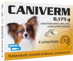  Bioveta Caniverm 0.175g (pisici si caini talie mica), 100 tablete