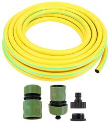 Mercaton 3 rétegű kerti tömlő, rugalmas, UV-álló, 3/4", 25 m, 2 csatlakozó és 1 adapter (MCTART-320084)