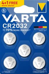 VARTA 6032101495 CR2032 lítium gombelem 4+1db/bliszter (6032101495) - bestbyte