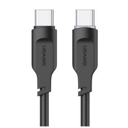 USAMS SJ567USB01 1, 2m Type-C fekete adat- és töltőkábel (SJ567USB01)