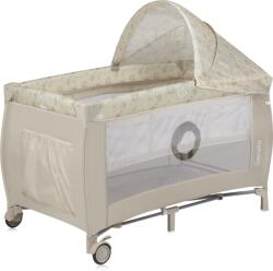 Lionelo Patut Pliabil Lionelo Sven Plus cu Doua Nivele Arcada Jucarii Masuta de Infasat Vibratii si Melodii 120x60CM Bej Latte (LO-SVEN_PLUS_BEIGE_LATTE)