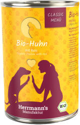 Herrmanns 6x400g Hermann's Classic Menü bio csirke & bio rizs nedves kutyatáp