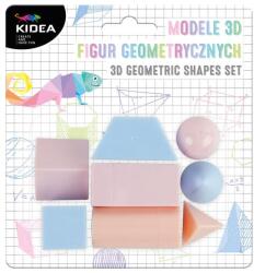 DERFORM Kidea Geometriai alakzatok 3D 8 db-os készlet - pasztell (M3DFGAKA)