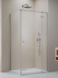 Radaway Essenza Brushed Nickel KDJ szögletes szálcsiszolt króm zuhanykabin 120B+70 (1385042-91-01L+1384048-01-01)