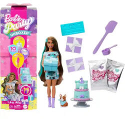 Mattel Barbie Party Unboxed meglepetés baba - Kisállat szülinapi sorozat Corgi kutyussal (JFG72) - jatekbirodalom