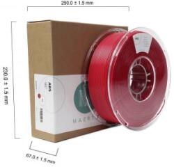 Maertz ABS nyomtatószál 1.75mm, 1kg piros (PMMA-1010-004) (PMMA-1010-004)