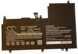 VHBW Notebook Akkumulátor - Lenovo L14M4P72 - 6050 mAh, 7, 4 V Li-Polimer, Fekete